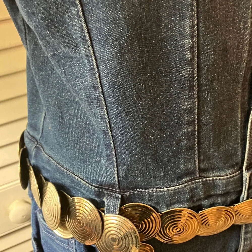 Fashion Nova Classic Blue Denim Jumpsuit - Picture 9 of 15